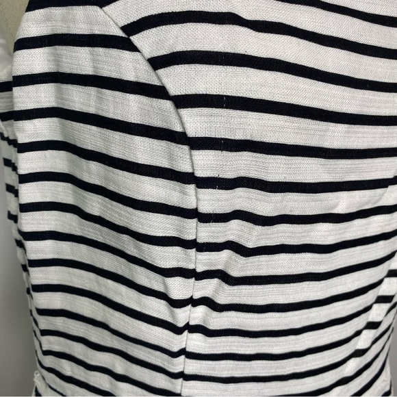Tiana B. White and Black Striped Fit and Flare Dress - Picture 12 of 12